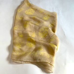 Alexander McQueen skull silk scarf